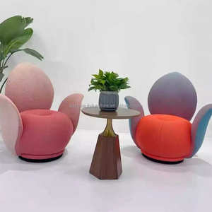 <span class=keywords><strong>Fauteuil</strong></span> pivotant moderne chaise longue avec tissu souple rembourré <span class=keywords><strong>pour</strong></span> bureau à domicile ou hôtel <span class=keywords><strong>pour</strong></span> appartement - Product Image 4