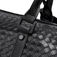 Sac de voyage sport en nylon tissé à carreaux grande capacité 36-55L résistant à l'eau avec fermeture à cordon, sac de rangement portable pour bagages et sac de sport