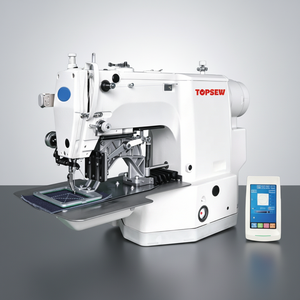 <span class=keywords><strong>Machine</strong></span> à <span class=keywords><strong>coudre</strong></span> industrielle TOPSEW TS-436 à <span class=keywords><strong>tension</strong></span> de fil réglable, à point de recouvrement, contrôlée par ordinateur - Product Image 2