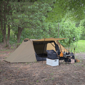 Tente de camping personnalisée quatre saisons à double couche pour 2-3 personnes, imperméable, en polyester Oxford, légère, pour la randonnée et le camping - Product Image 1