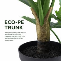 Arbre artificiel hyper-réaliste Philodendron 180CM, ignifuge et résistant aux UV, emballage KD, décoration paysagère, vente en gros directe usine
