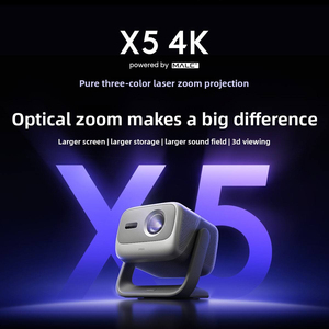 Projecteur laser triple JMGO X5 Max, 4K natif, zoom optique Max 8K, WiFi 7 entièrement automatique, faible latence, projecteurs pour cinéma maison - Product Image 1