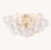 Lustre moderne nordique HangXuan en verre bulle, luminaire de plafond de luxe en acier, cadre métallique AC, lampe à montage encastré pour chambre à coucher