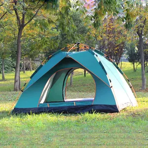 露营帐篷2 4地方家庭不可渗透的avec双人野餐露营帐篷