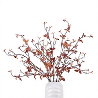 Bouquet artificiel doux au toucher, branches séchées haut de gamme, feuilles de printemps et d'automne, longues branches dégagées, vigne séchée