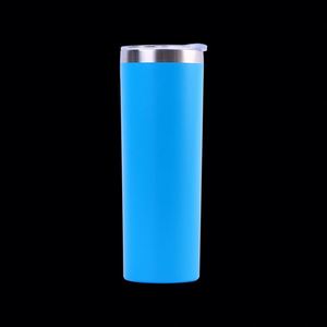 Double Wall Stainless Steel Vacuum Blank Sublimation Sport Water Bottle Insulated 20oz Tumbler <b>with</b> Lid and <b>Straw</b> - Product Image 3