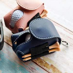 Bolsa de Cuero Personalizada para Pelotas de Golf, Porta Tees con Nombre Personalizado, Bolsa para Golf con Clip para Cinturón, Excelente Regalo de Golf para Hombres y Mujeres Golfistas - Product Image 2