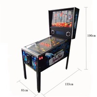 Machine de flipper virtuel de 32 pouces, à monnayeur, numérique, pour centre de jeux, centre commercial et entreprise de divertissement