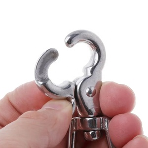 FULE harga pabrik tugas berat 40 Mm Perak Putar baja nirkarat klip bendera putar anjing Lobster cakar gesper pemicu kait jepret - Product Image 2