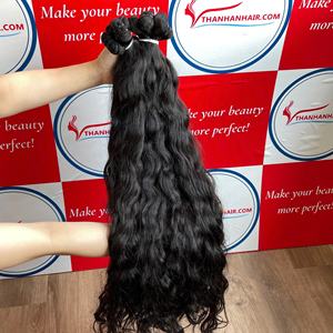 Extensiones de cabello de trama ondulada Natural de verano 2025 más vendidas, cabello humano vietnamita 100% con precio al por mayor - Product Image 6