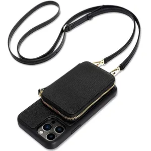 Crossbody Wallet phone Case for cellphone Wrist Strap Purse Cover Gift for Women