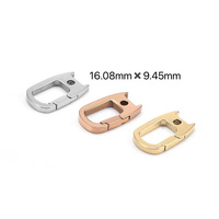 Fermoirs de bijoux à la mode fabriqués en acier inoxydable imperméables et sans ternissement 3 couleurs disponibles