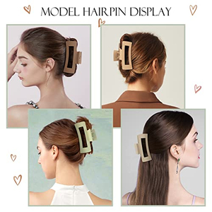 10.5cm Large Matte Plastic <b>Hair</b> Claw Custom Color Frosted European American Style Non-slip <b>Hair</b> <b>Clips</b> Women Party Accessories - Product Image 4