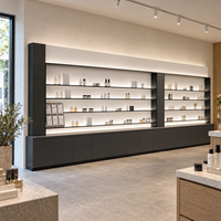Vitrine de présentation pour salon de beauté avec éclairage LED pour produits de maquillage, soins de la peau, parfums et cosmétiques