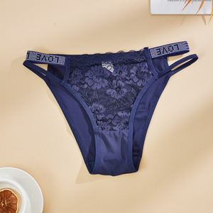 Culottes en <span class=keywords><strong>dentelle</strong></span> transparentes noires sexy pour femmes, avec strass, style <span class=keywords><strong>tanga</strong></span>, sous-vêtements brillants et tendance pour jeunes filles, bikini élégant. - Product Image 6