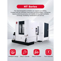 Centro de Mecanizado Horizontal Monofásico HT-500, Máquina de Corte de Metal, Control CNC BT40, Alta Precisión, Trabajo de Media Intensidad
