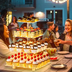 Many Design Sizes White Acrylic <strong>Food</strong> Risers Buffet Risers Buffet <strong>Food</strong> Risers Table <strong>Food</strong> Display <strong>Stand</strong> <strong>Party</strong> Table Decoration - Product Image 6