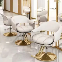 Chaise de Salon de coiffure en métal rotative pour ascenseur de célébrité Internet Simple haut de gamme pour la teinture et la permanente pour les salons de coiffure