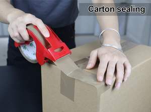 เทปกาว bomei สีน้ำตาล2.4Mil ขนาด1.88นิ้ว <span class=keywords><strong>x</strong></span> 60Yds พร้อมหัวจ่าย6ม้วนสำหรับการจัดส่งการเคลื่อนย้ายการจัดเก็บ - Product Image 3