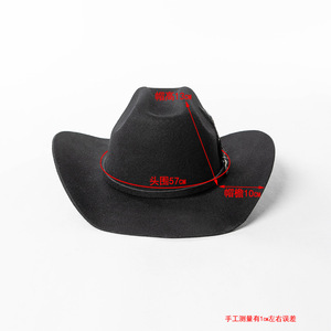 Wholesale Luxury High Quality Customize Old School Camo Felt Bulk Australia Wool <strong>Wooly</strong> Vintage Cowboy <strong>Men</strong> <strong>Hat</strong> With Feather Band - Product Image 3