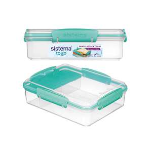 Sistema <b>Lunchbox</b> Snack Attack Duo to go 975 ml 19,7x15,8x6cm farbig sortiert - Product Image 2
