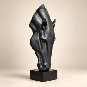 Scultura Moderna Astratta Personalizzata in Fibra di Vetro a Forma di Testa di <span class=keywords><strong>Cavallo</strong></span>, Statua Grande Animale in FRP, Arte in Resina per Hotel, Ufficio Vendite, Arredamento Casa - Product Image 2