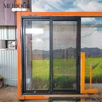 Puerta Corredera Moderna Personalizada para Dormitorio Meidoor, Certificación NFRC AS2047, Resistencia a Impactos, Vidrio de Aluminio Impermeable