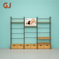 Présentoir en bois pour magasin de vêtements, 1 pièce, vitrine de décoration de meubles pour chaussettes, présentoir pour Bar de sous-vêtements