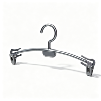 Cintre robuste en métal avec pinces antidérapantes pour jupes, jeans, costumes, pantalons – Cintre de rangement robuste pour armoire