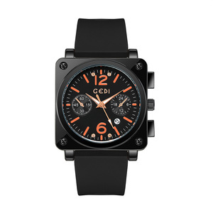 Reloj de cuarzo de silicona con calendario multifuncional para hombre, con esfera grande, moderno y novedoso para el verano. - Product Image 5