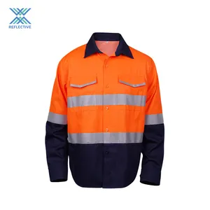 LX yansıtıcı gömlek erkekler iş giysisi güvenlik kıyafetleri tulum Hi Vis yansıtıcı güvenlik iş giysisi Polo GÖMLEK