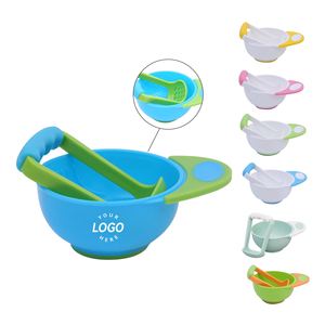 ชุดป้อนอาหารเด็กพร้อมโลโก้สั่งทำ เครื่องบดอาหารสำหรับเด็กทารก ชามป้อนอาหารเสริมสำหรับเด็ก - Product Image 3