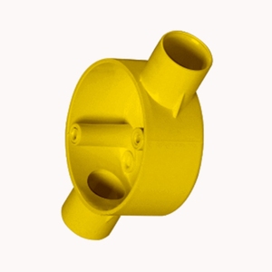 Boîte de jonction électrique en PVC jaune, raccord pour conduit rigide de 1/2 pouce, pour la protection des fils, haute qualité - Product Image 4