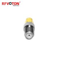Connecteur coaxial droit RF de type adaptateur et application d'usine, fiche mâle RP-SMA vers prise femelle F, conforme RoHS, en stock