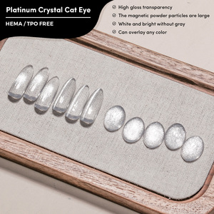 JTING Fresh Drop Platinum Crystal Cat Eye Gel, Esmalte de Uñas con Efecto Magnético de Una Sola Capa, Sin Grisacencias, Sin HEMA, OEM ODM - Product Image 1