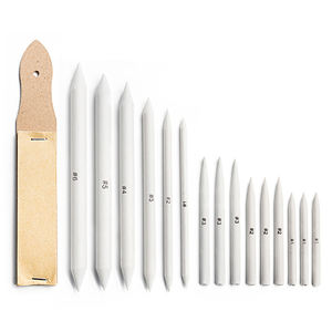 16件素描工具纸树桩艺术绘画纸玉米饼棒混合污迹树桩 - Product Image 1