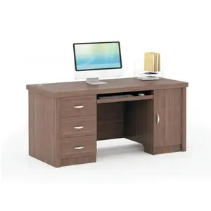 Factory Traditional unique cheap wooden brown with drawer wholesale lots of study office table computer desk