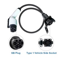 Adaptateur de chargeur EV pour véhicule électrique, prise côté véhicule 32A 7kW SAEJ1772 T1