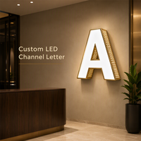 Enseignes lumineuses 3D personnalisées à LED RGB, lettres lumineuses pleine couleur pour la publicité dans les écoles