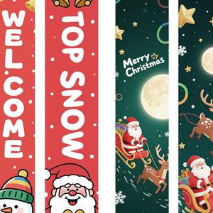 Pancarta Navideña Personalizada al por Mayor, Sublimada por Ambos Lados, Decoración para Puerta Principal, Decoración Navideña para el Hogar - Product Image 6