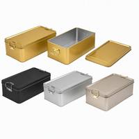 Boîtes à thé en métal en gros, écologiques, vides, pour emballage de gâteaux, bonbons, snacks, avec couvercles hermétiques, boîtes alimentaires recyclables