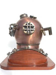 Casco DE BUCEO náutico antiguo, casco decorativo de latón, venta al por mayor, casco de buceo de cobre y latón hecho a mano, Boston - Product Image 3