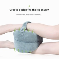 Oreiller pour les genoux en mousse à mémoire de forme Oreiller pour les jambes à rebond lent pour l'hôtel Technics tricotés Soulagement de la pression pour les femmes enceintes