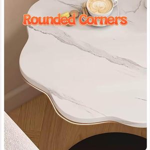 Mesa de Centro para Sala de Estar, Mesa Redonda Pequeña, Mesa Auxiliar Móvil para Sofá, Diseño Creativo y Sencillo para Dormitorio, Balcón, Ocio - Product Image 3