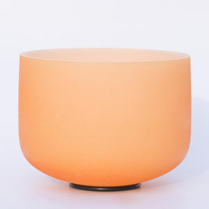 Laranja Cristal Quartz Bowl para Sound Therapy Meditação Espiritual Yoga Prática Especial Music Bowl para Singing Bowl - Product Image 6