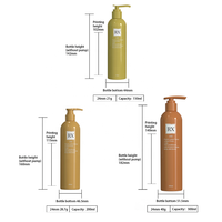 Emballage de soins de la peau cosmétique PET 150ml le mieux classé Bouteille de shampooing et de gel douche de 200ml Bouteilles de pompe à lotion vides de 300ml
