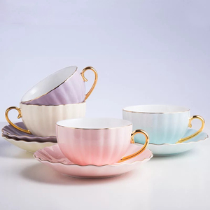 Popular New Design Optional Color High Quality Promotional China Milk <b>Coffee</b> <b>Tea</b> Cup and Saucer <b>Set</b> - Product Image 3