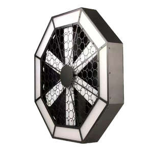 Ventilateur rotatif de style vintage, lumière matricielle LED triangulaire, barres RGB, discothèques, lieux de musique, DJ, arrière-plans créatifs, lumière de scène rétro - Product Image 5