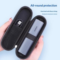 Sac de rangement pour disque dur mobile personnalisable, étui antichoc en EVA, léger et portable