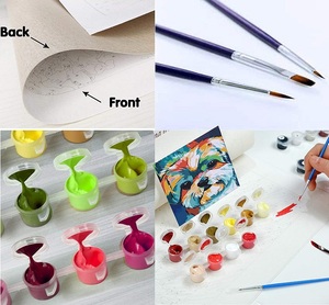ภาพวาดป๊อปอาร์ตผู้หญิงสูบบุหรี่ ระบายสีตามตัวเลข ภาพวาดสีน้ำมันวาดด้วยมือ ตกแต่งผนังบ้าน งานศิลปะระบายสีตามตัวเลข ขนาด 40x50 ซม. - Product Image 4